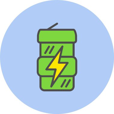 İçme Satırı Dolu Çember Simgesi