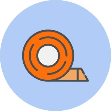 Teyp Satırı Yalıtılıyor Çember Simgesi Dolduruluyor