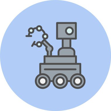 Oda Gezgini Satırı Dolu Çember Simgesi