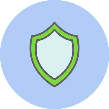 Kalkan Satırı Dolu Çember Simgesi