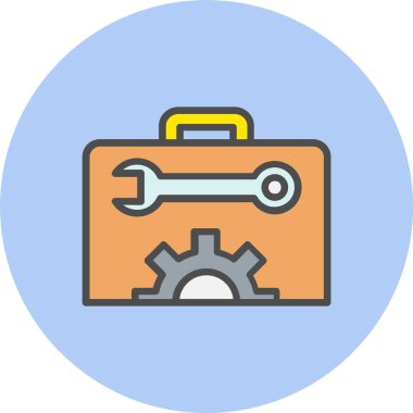 Araç takımı Satırı Dolu Çember Simgesi