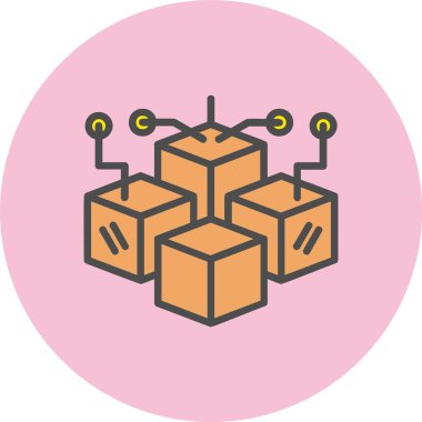 Veritabanı Satırı Dolu Çember Simgesi