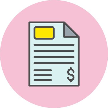 Belgeler Satırı Dolu Çember Simgesi