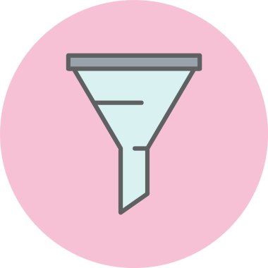 Filtre Satırı Dolu Çember Simgesi