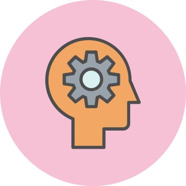 Zihin Satırı Dolu Çember Simgesi