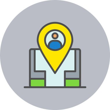 Seçicilik Satırı Dolu Çember Simgesi