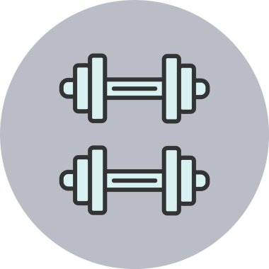 Dambıl Satırı Dolu Çember Simgesi