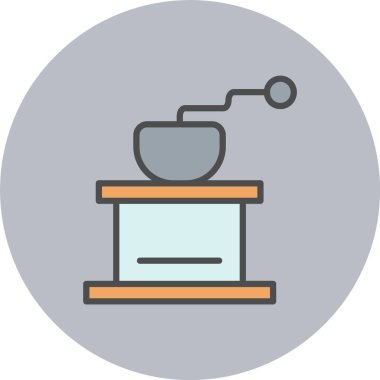 Karıştırıcı Satırı Dolu Çember Simgesi