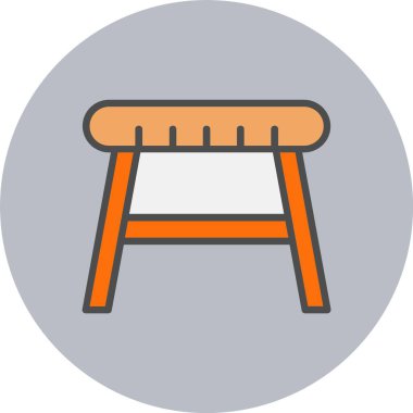 Dışkı Satırı Dolu Çember Simgesi