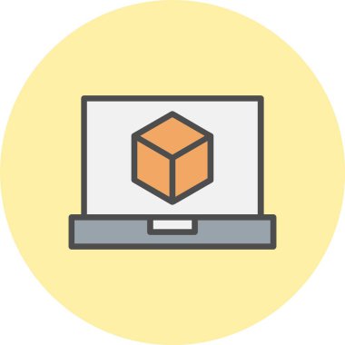 Simülatör Satırı Dolu Çember Simgesi