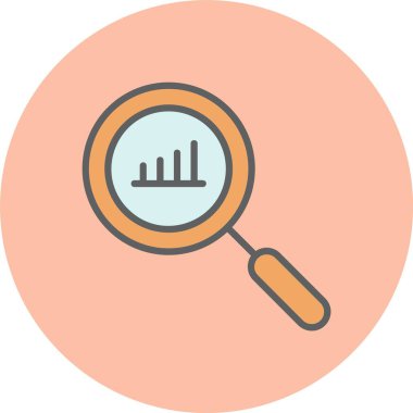 Analiz Satırı Dolu Çember Simgesi