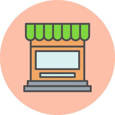 Fırın Satırı Dolu Çember Simgesi