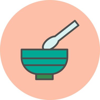 Bowling Satırı Dolu Çember Simgesi