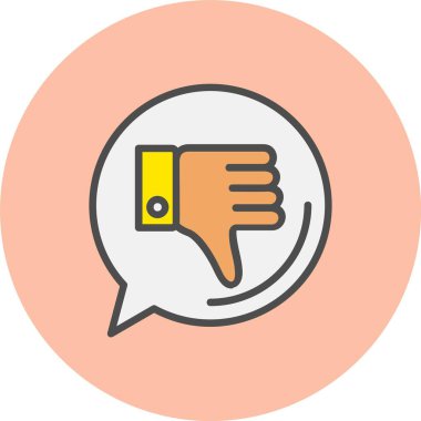 Tatmin Olmayan Satır Dolu Çember Simgesi