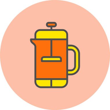 Fransız Basın Satırı Dolu Çember Simgesi