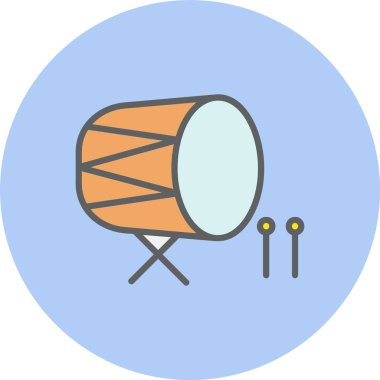 Kazılmış Satır Dolu Çember Simgesi