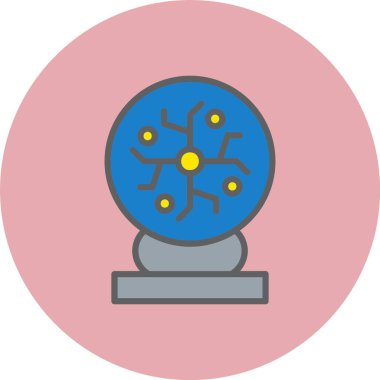 Plasma Top Satırı Dolu Çember Simgesi