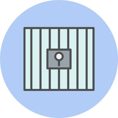 Hapishane Satırı Dolu Çember Simgesi