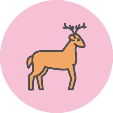 Geyik Satırı Dolu Çember Simgesi