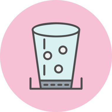 Cam Satır Dolu Çember Simgesi