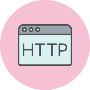 Https Satırı Dolu Çember Simgesi