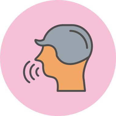 Konuşma Satırı Dolu Çember Simgesi