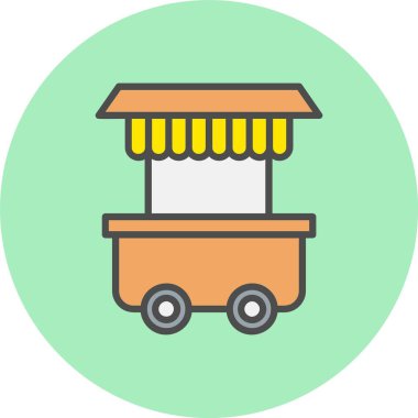 Gıda Tramvayı Hattı Dolu Çember Simgesi