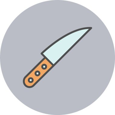 Bıçak Hattının Kesilmesi Çember Simgesi Dolu