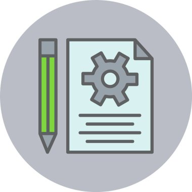 Geliştirme Satırı Dolu Çember Simgesi