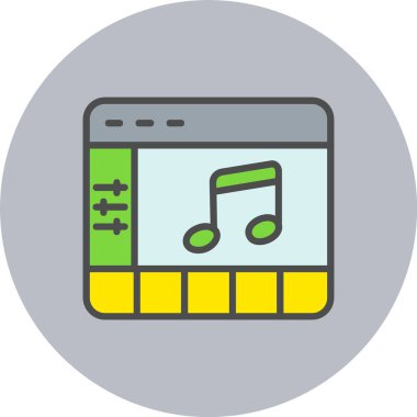 Düzenleyici Satırı Dolu Çember Simgesi