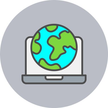 Genel Satır Dolu Çember Simgesi