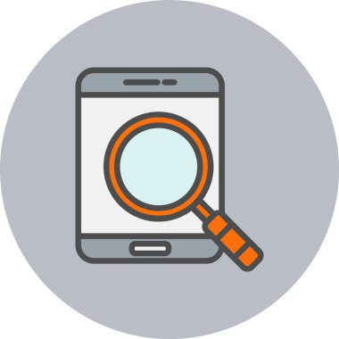 Arama Satırı Dolu Çember Simgesi