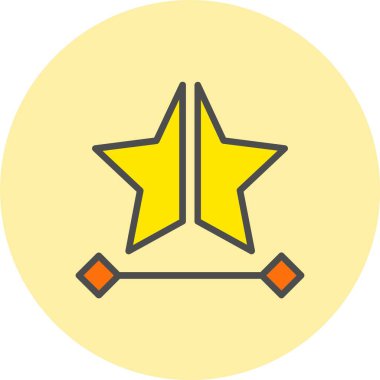 Yarım Satır Dolu Çember Simgesi