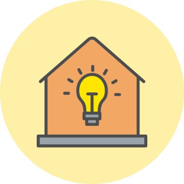 Çember İçi Dolu Fikir Satırı Simgesi