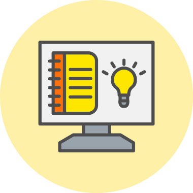 Bilgi Satırı Dolu Çember Simgesi