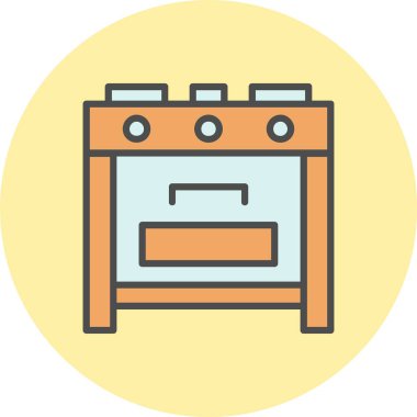 Soba Hattı Dolu Çember Simgesi