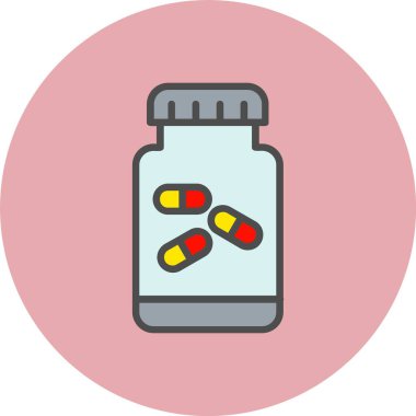 Haplar Şişe Hattı Dolu Çember Simgesi