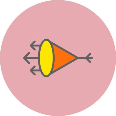 Kırılma Satırı Dolu Çember Simgesi