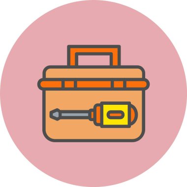 Araç Kutusu Satırı Dolu Çember Simgesi