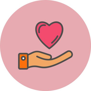 Değer Satırı Dolu Çember Simgesi