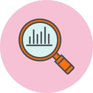 Analiz Satırı Dolu Çember Simgesi