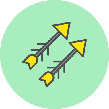 Archer Oku Satırı Dolu Çember Simgesi