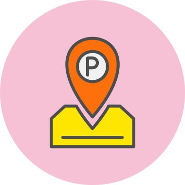 Pin Satırı Dolu Çember Simgesi