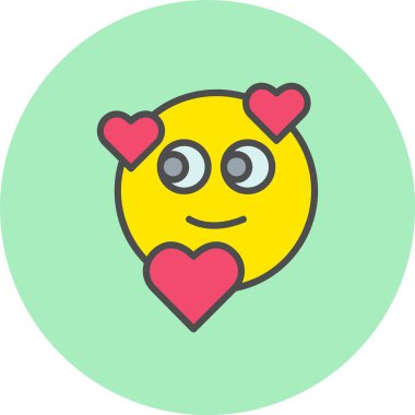 Aşk Satırında Dolu Çember Simgesi