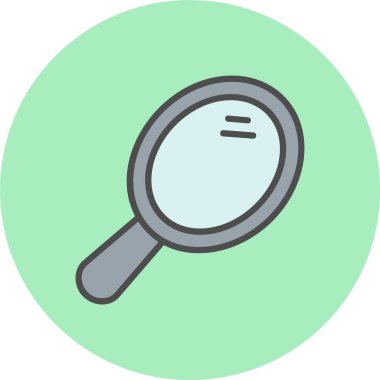 Ayna Satırı Dolu Çember Simgesi