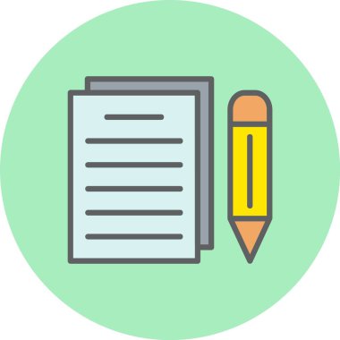 Satır Dolu Çember Simgesini Yaz