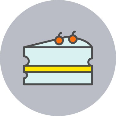 Cheesecake Satırı Dolu Daire Simgesi