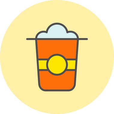 Frappe Satırı Dolu Çember Simgesi