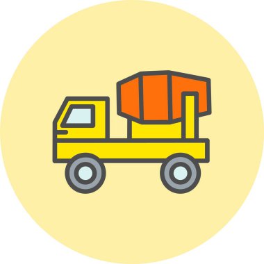 Karıştırıcı Araç Satırı Dolu Çember Simgesi