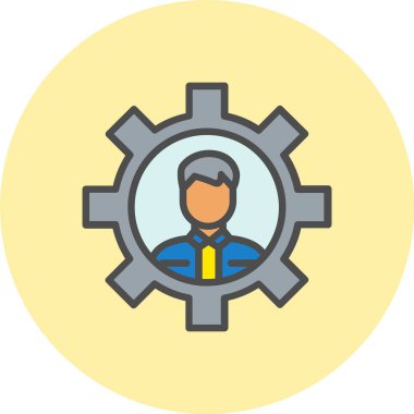 Profil Satırı Dolu Çember Simgesi